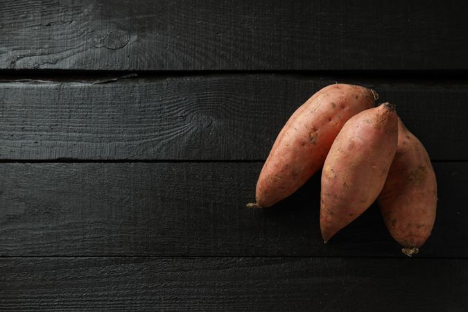 Sweet potato, concept of healthy food, vegetables