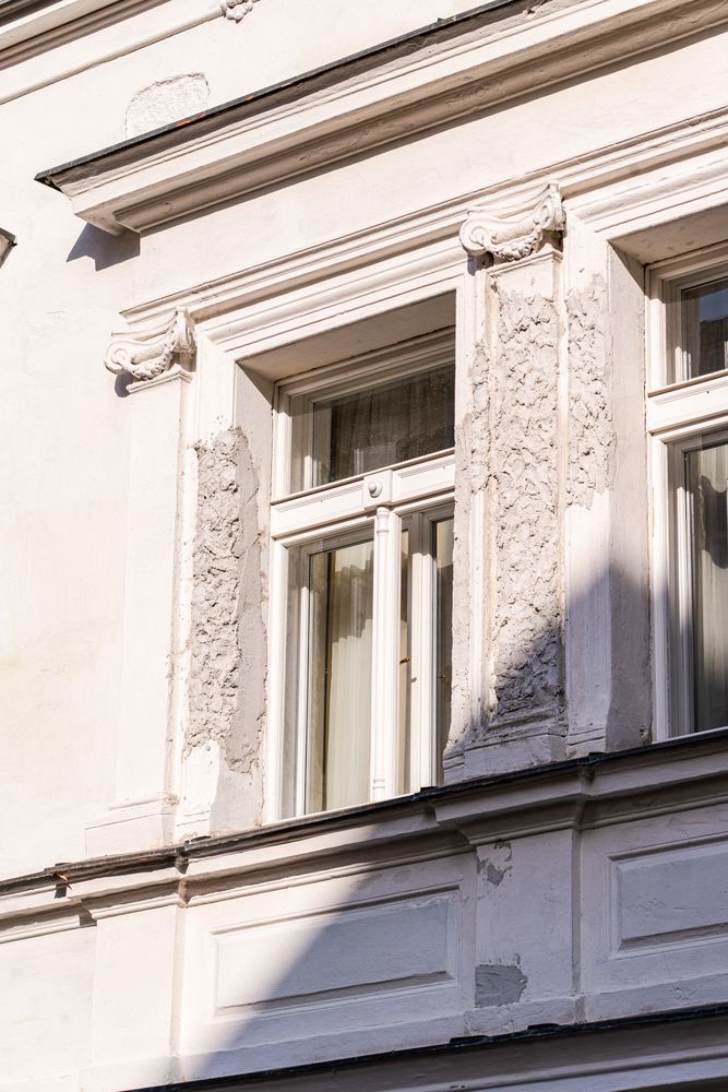 Decooration of the building in Old Prague