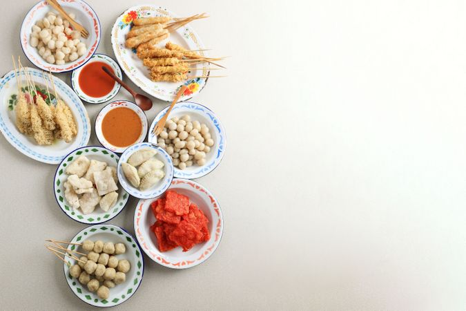 Various Aci Snack from bandung, Indonesia. Popular Street Food
