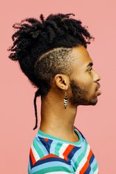 Profile of a confident and stylish male with cool attitude
