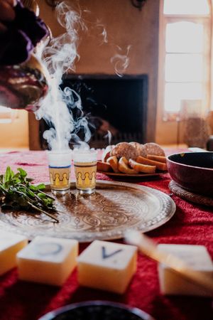 Arab tea ceremony composition