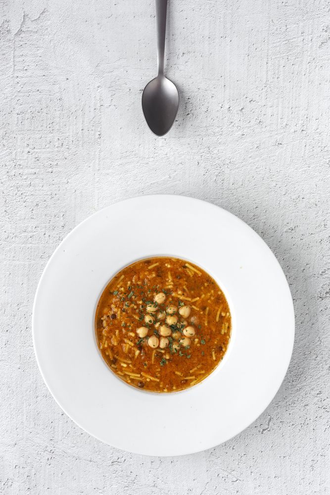 Traditional Harira soup for Ramadan