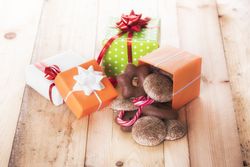 Gifts boxes and gingerbread