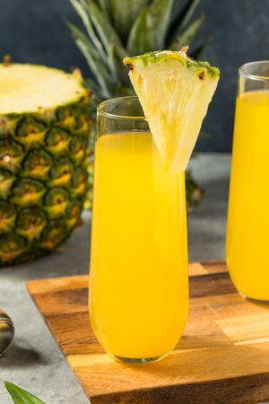 Cold Refreshing Hwaiian Pineapple Mimosa