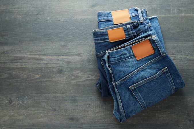 Concept of jeans, casual clothes concept, jeans as daily wear