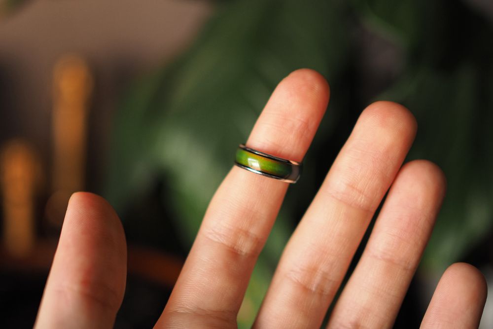 Ring on knuckle of finger