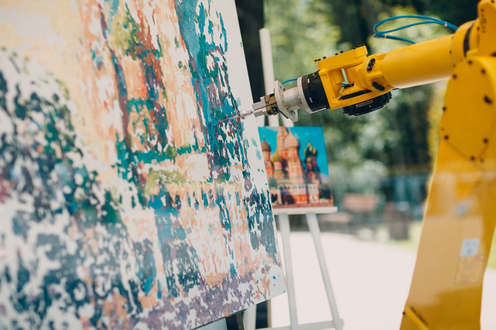 Automatic tool painting on canvas