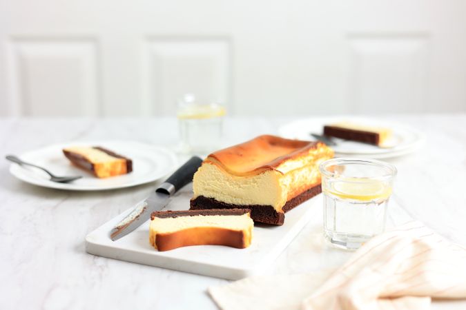 Brownies Basque Burnt Cheesecake Loaf.