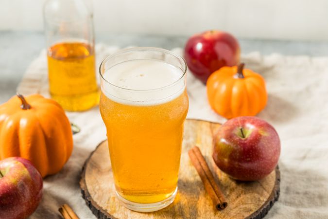 Cold Autumn Hard Pumpkin Apple Cider