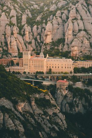 City surrounded by beautiful quaint rocks