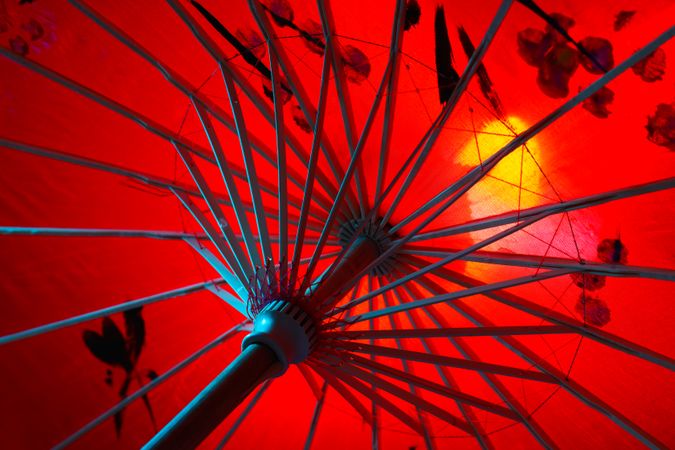 Traditional japanese umbrella, traditional japanese accessories concept
