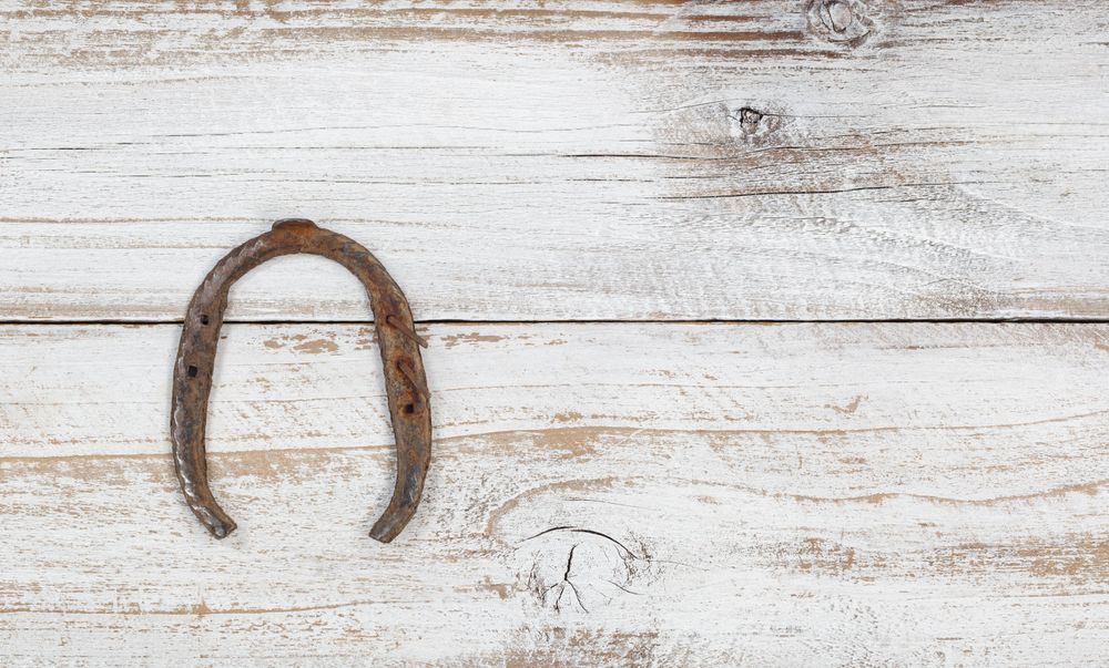 Rusty horseshoe for St Patrick’s Day