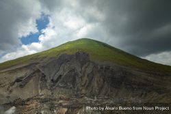 View of one of the peaks of Lokon volcano in Indonesia 5qORab
