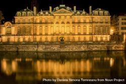 Rohan Palace from Strasbourg and its water reflection 5w6mv0