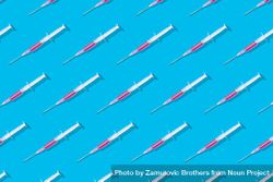 Pattern of syringes with blood in vial 47ZaO5