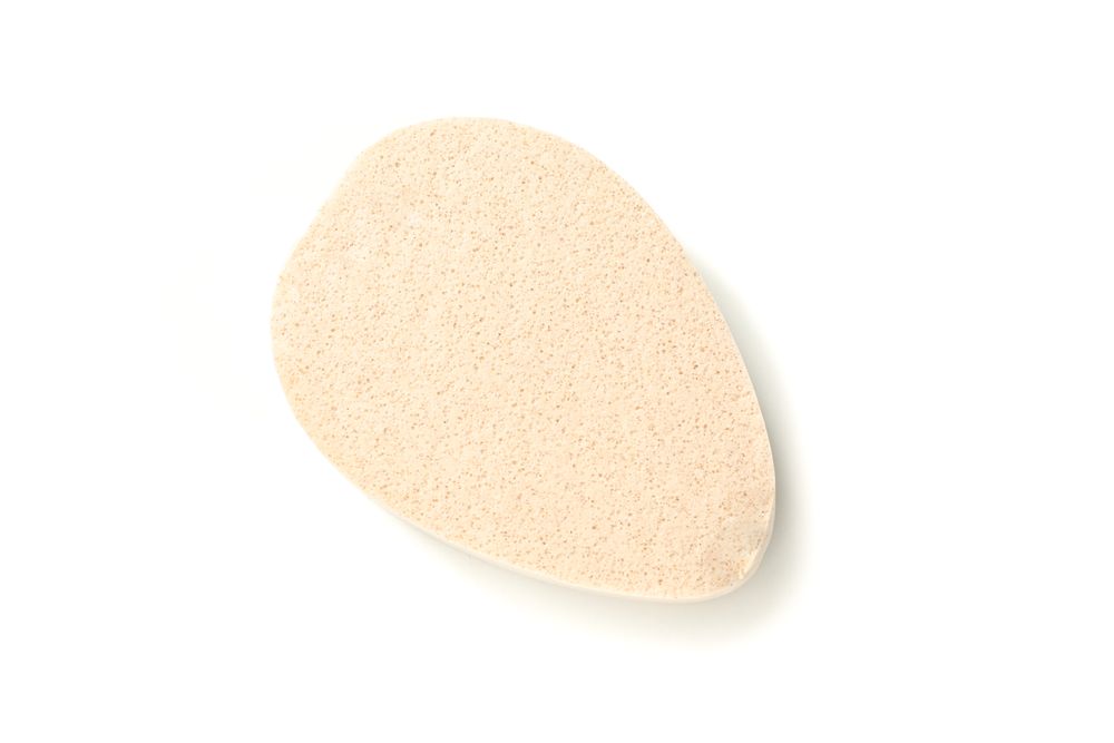 Light bath sponge isolated on blank background