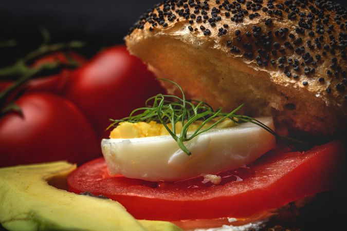 Homemade vegetable sandwich