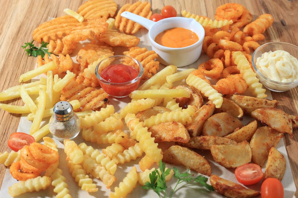 Different Type Potato French Fries