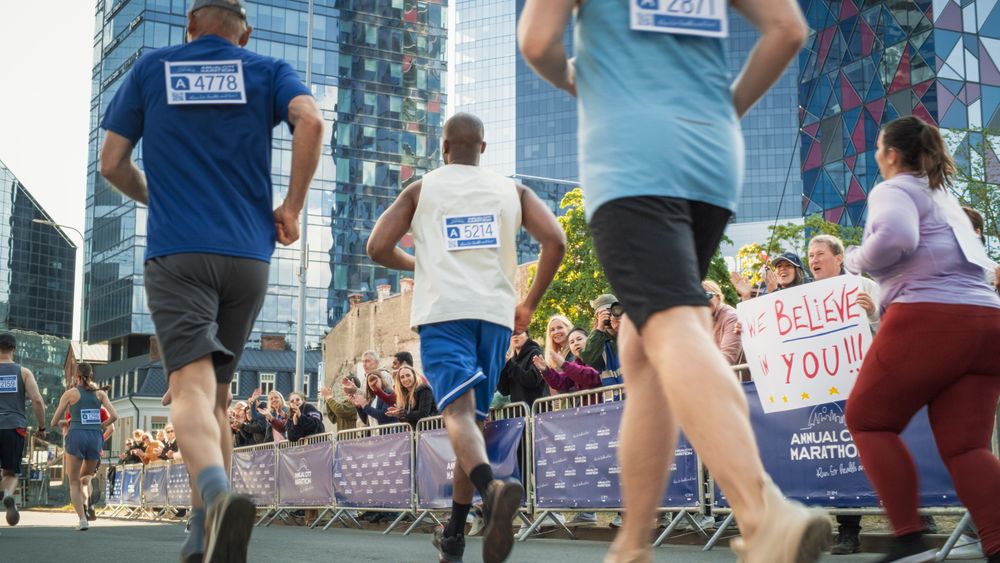Runners Participating in a Charity Run to Raise Money a Cause