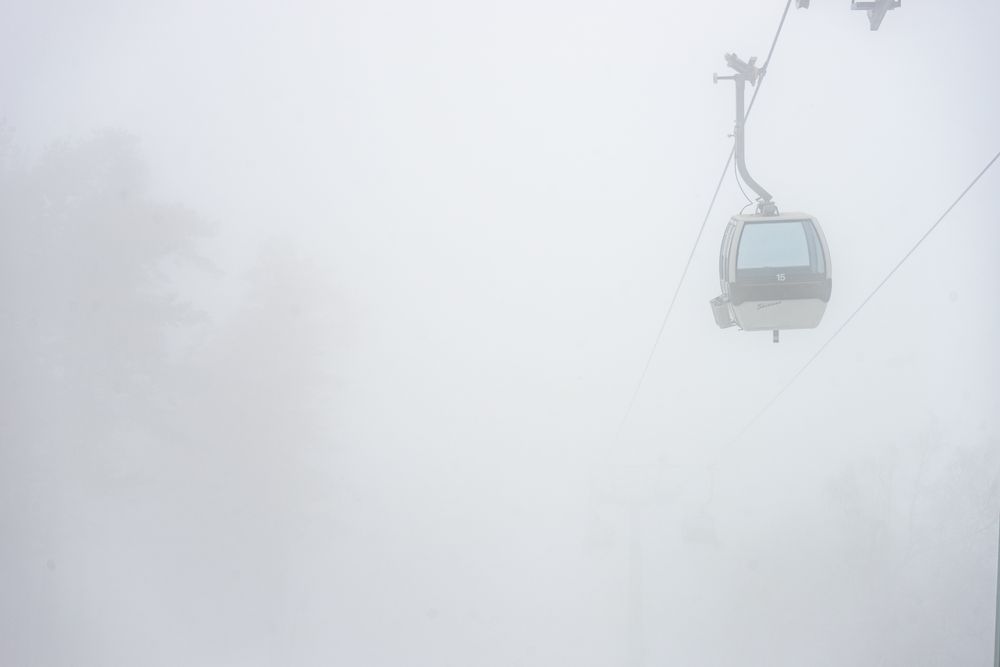 Ski chairlist on the Barukiani slope