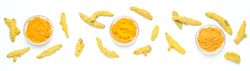 Fragrant seasoning - turmeric, one of the main ingredients in Indian curry