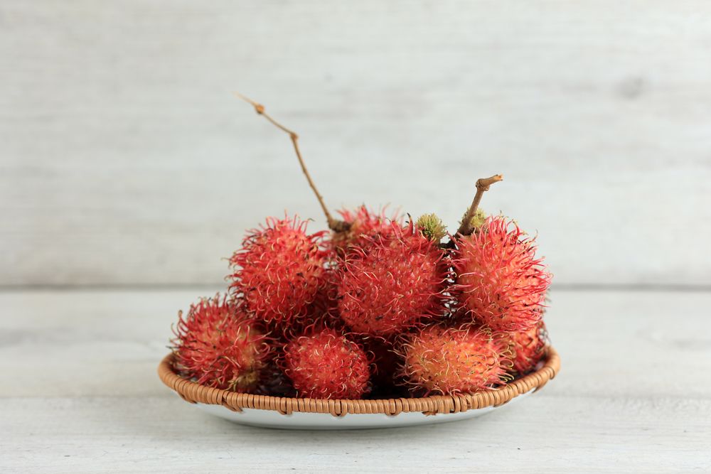 Fresh Ripe Red Rambutan