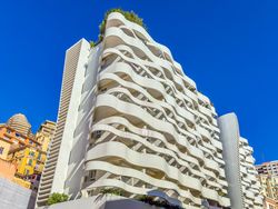 Modern apartment complex on Rue Hubert Clerissi, Monaco
