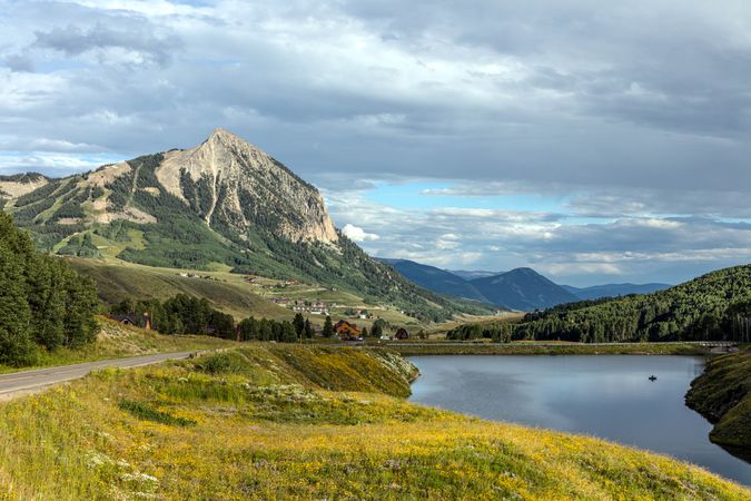 Meridian Lake and Mount Crested Butte in Colorado