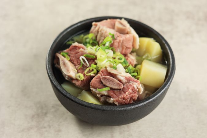 Korean beef Short Ribs Soup or Galbitang