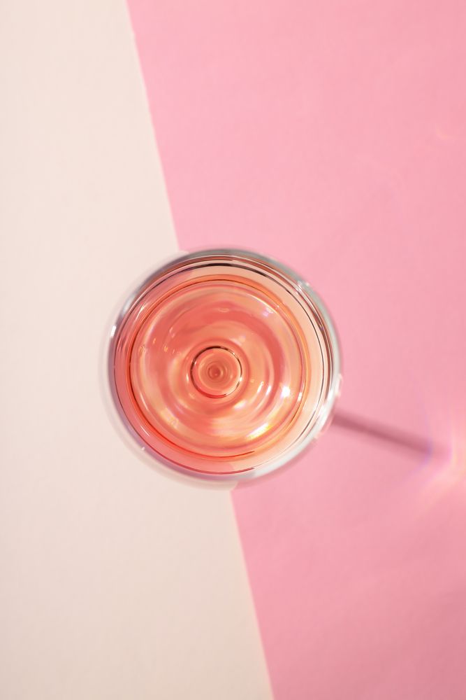 Glass of wine, delicious alcohol drink in glass