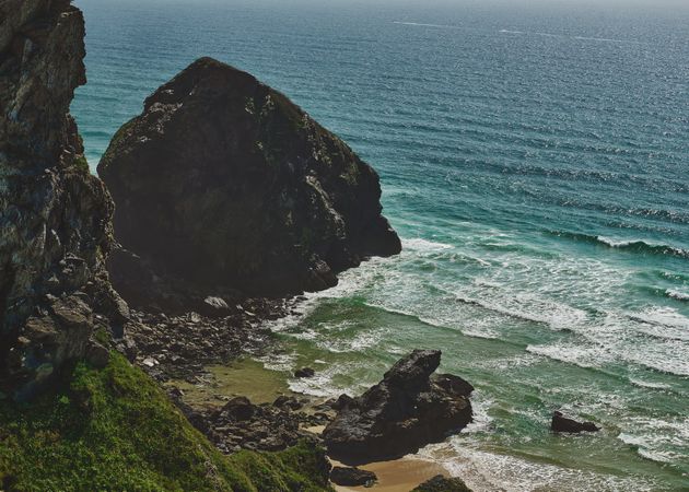 Rocky cove in Cornwall, landscape
