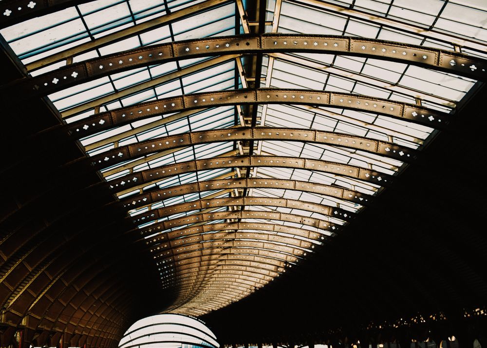 Roof of railway station