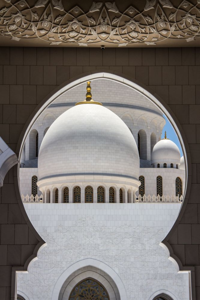 Arches of beautiful Arabic palace