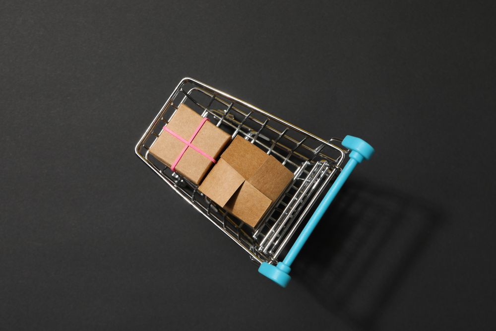 Concept of shopping, space for text