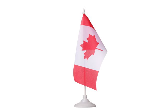 Canadian flag, isolated on plain background