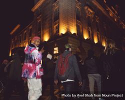 London, England, United Kingdom - March 16, 2021: Protest outside of The Ritz Hotel 0gykj4