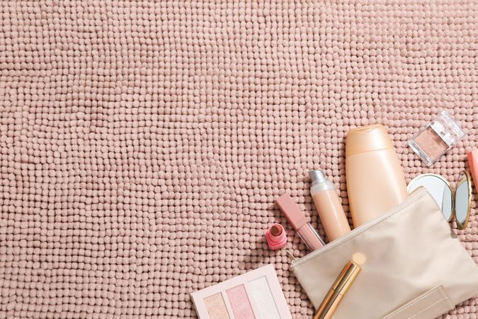 Toilet bag for different toilet and self care accessories