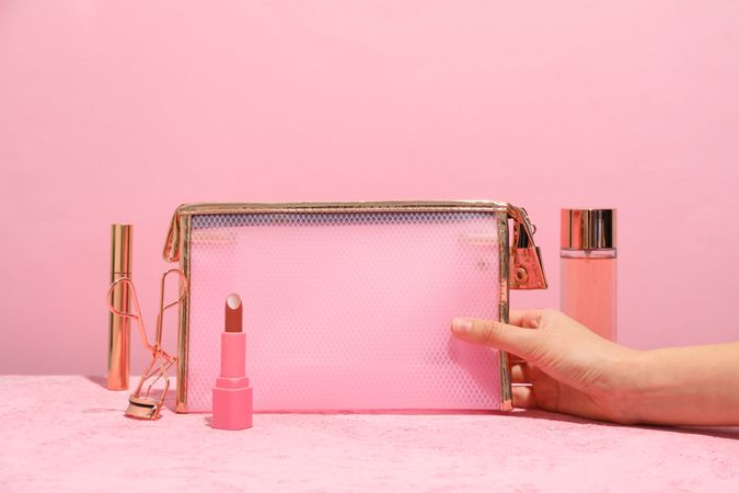 Bath accessories, toilet bag for different self care items