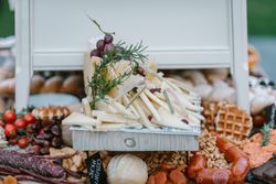 Wedding buffet with canapes and sweets