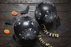 Concept of Halloween mood, Halloween vibes balloons
