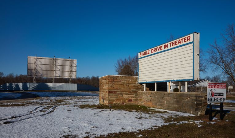 The 5-Mile Drive-in Theater in Dowagiac, Michigan