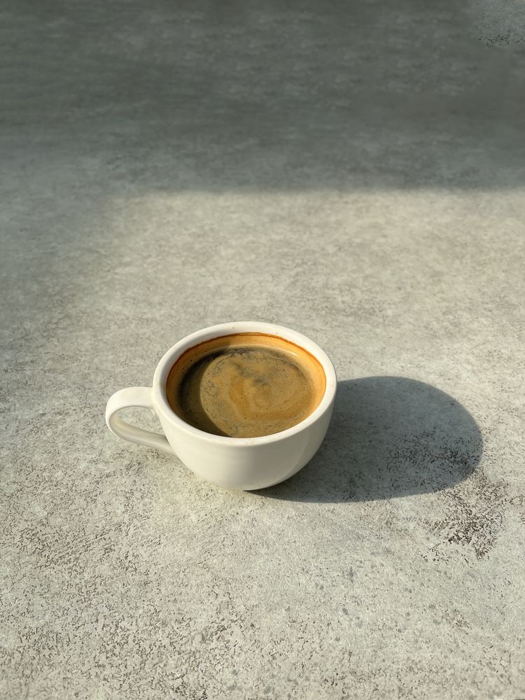 Cup Of Americano With Shadow