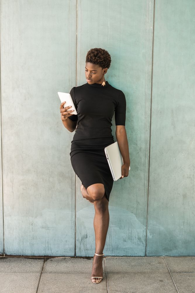 Woman using mobile phone