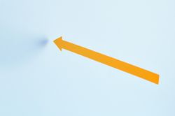 Yellow arrow pointing to the left