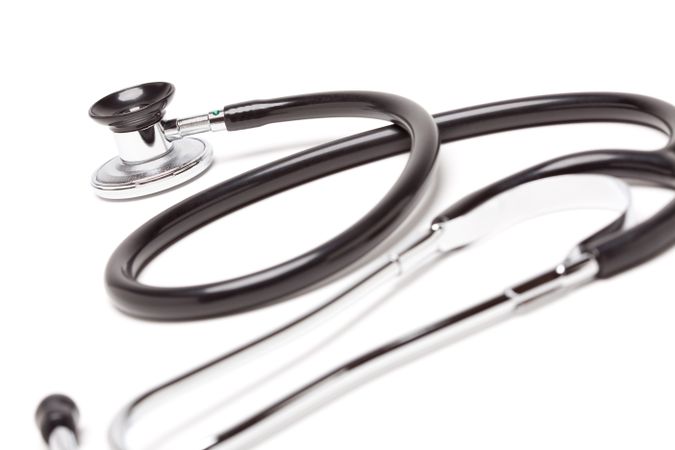 Stethoscope Isolated on Plain Background