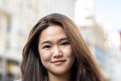 Portrait of a young Asian woman