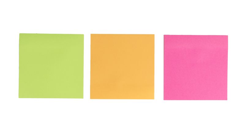 colorful empty notes