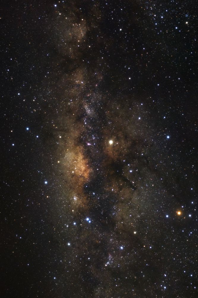 Milky way galaxy with stars and space dust in the universe
