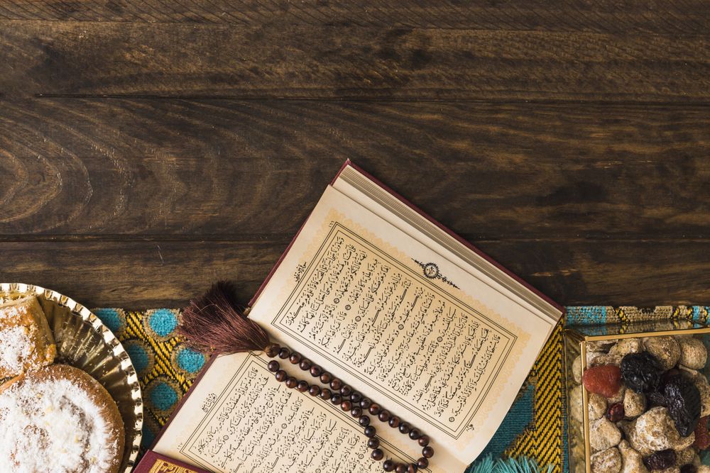Sweets near Quran beads