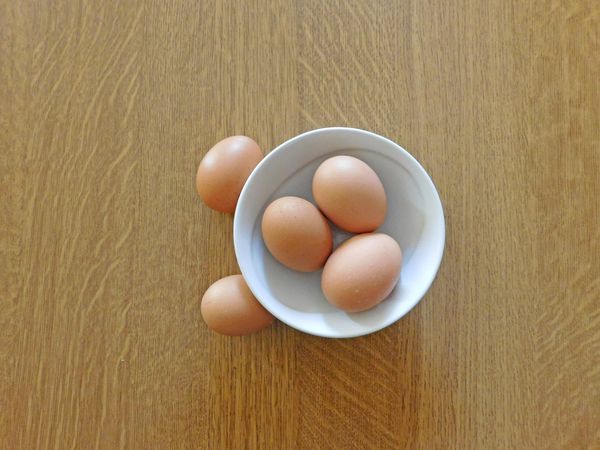 Cooking Eggs On Background